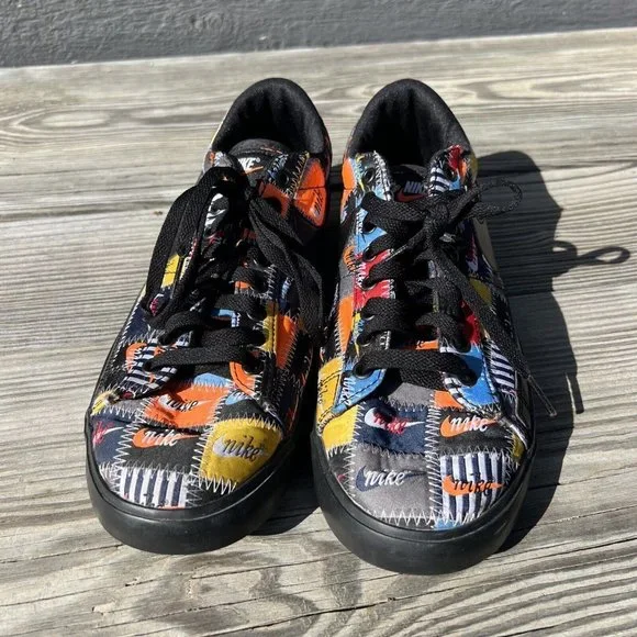 Nike Mens cL9888-001 Blazer Low Patchwork 2019 Black/multi Sz 10.5 Lace up - Picture 5 of 11
